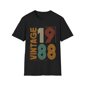 Vintage 1988 TShirt Men Limited Edition BDay 1988 Birthday Men Shirts