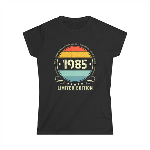 Vintage 1985 Limited Edition 1985 Birthday Shirts for Women Women Tops