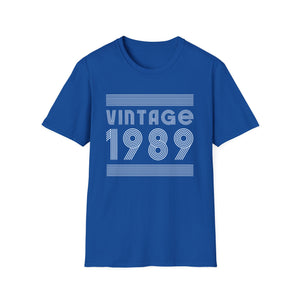 Vintage 1989 T Shirts for Men Retro Funny 1989 Birthday Mens T Shirts