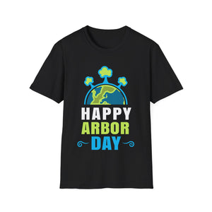 Happy Arbor Day Shirt Activism Earth Day Tree Planting Mens Shirts