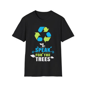 I Speak For Trees Planet Save Earth Day Graphic Mens T Shirt