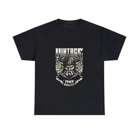 Vintage 1989 T Shirts for Men Retro Funny 1989 Birthday Mens Shirt Plus Size Big and Tall