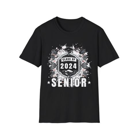 Senior 24 Graduation Class of 2024 Cute Senior 2024 Shirts for Men