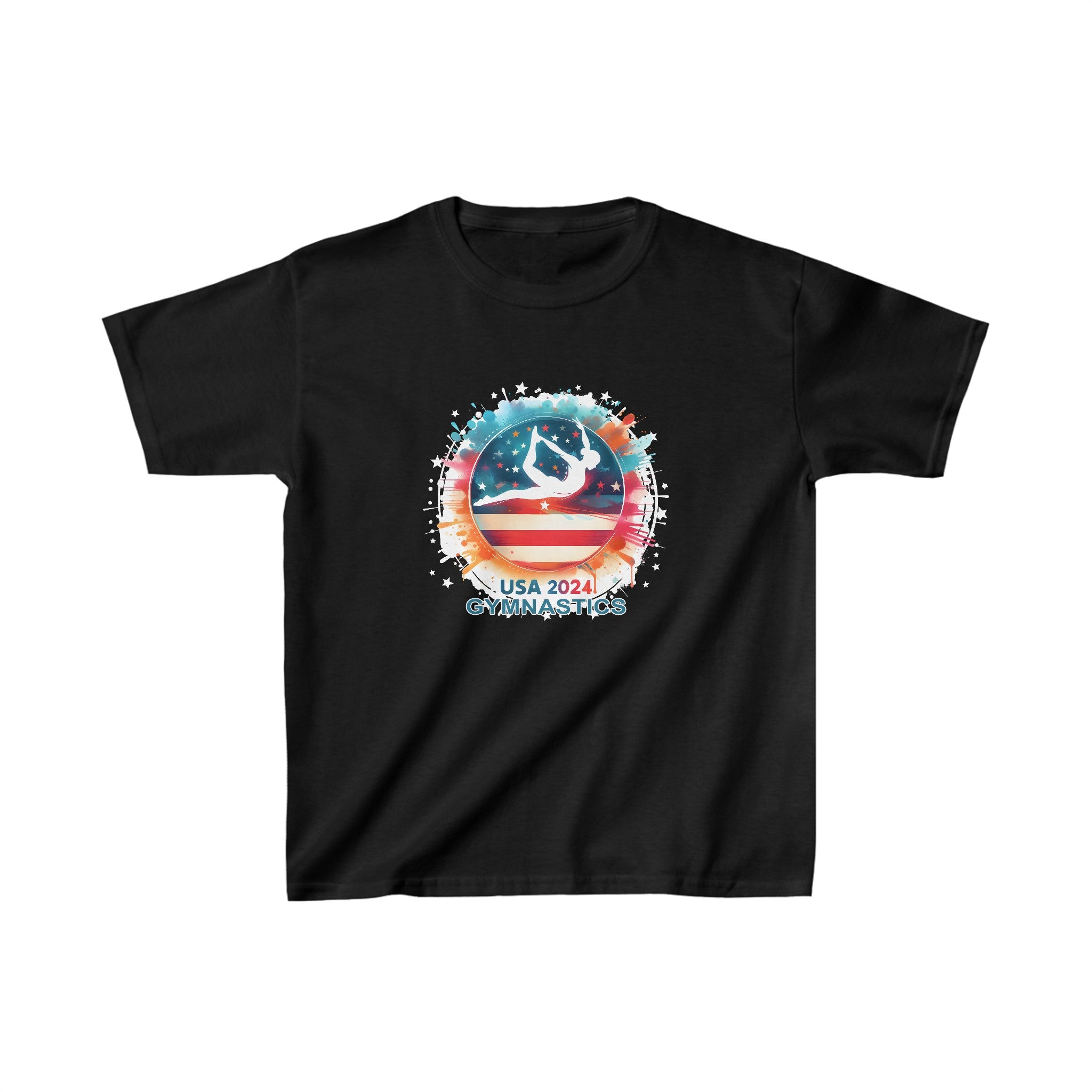 USA 2024 Games United States Gymnastics America 2024 USA T Shirts for Boys