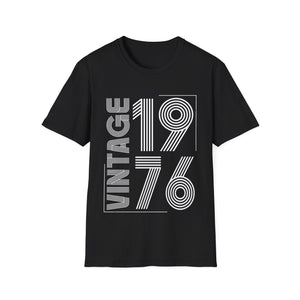 Vintage 1976 T Shirts for Men Retro Funny 1976 Birthday Mens Shirts