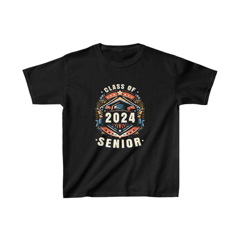 Senior 2024 Class of 2024 Senior 20224 Graduation 2024 T Shirts for Boys