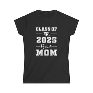 Senior Mom 2025 Proud Mom Class of 2025 Mom of 2025 Graduate Women Tops