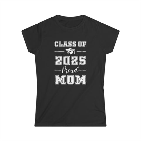 Senior Mom 2025 Proud Mom Class of 2025 Mom of 2025 Graduate Women Tops