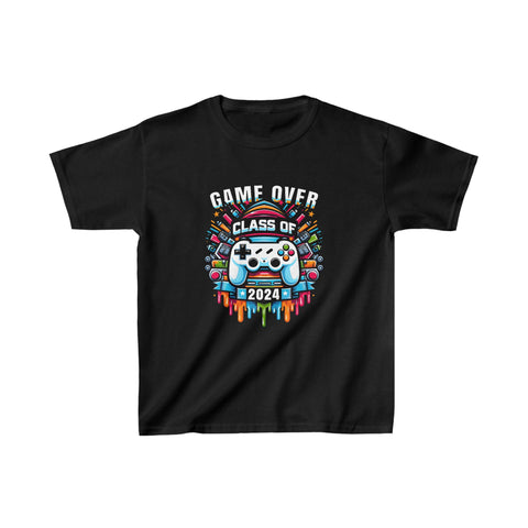 Game Over Class Of 2024 Shirt Students Funny 2024 Graduation T Shirts for Boys