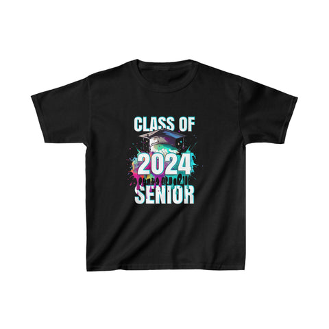 Class of 2024 Senior 2024 Graduation Vintage School Girls Shirts