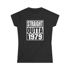 Vintage 1979 T Shirts for Women Retro Funny 1979 Birthday Womens T Shirts