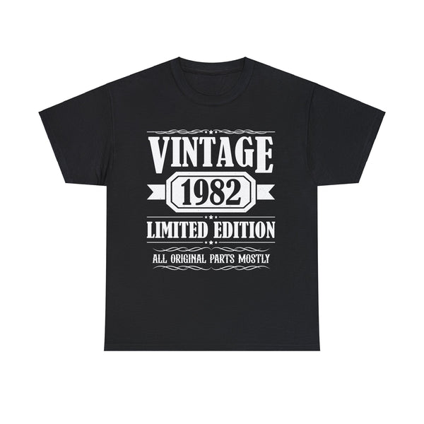 Vintage 1982 TShirt Women Limited Edition BDay 1982 Birthday Womens Plus Size Tops