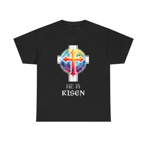 Easter Christian He Is Risen Resurrection Men Women Kids Mens Shirt Plus Size Big and Tall