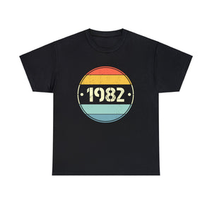 Vintage 1982 Birthday Shirts for Men Funny 1982 Birthday Mens T Shirts Plus Size Big and Tall