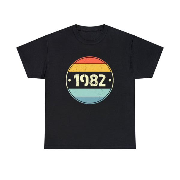 Vintage 1982 Birthday Shirts for Men Funny 1982 Birthday Mens T Shirts Plus Size Big and Tall