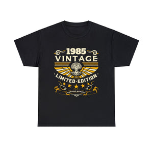 Vintage 1985 T Shirts for Men Retro Funny 1985 Birthday Mens Tshirts for Men Big and Tall