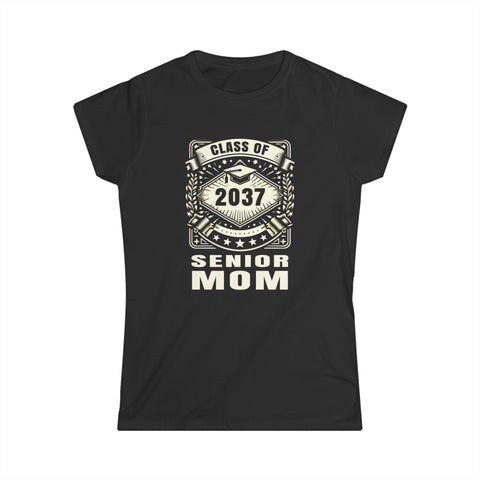 Senior 2037 Senior Mom Senior 2024 Parent Class of 2037 Womens T Shirt