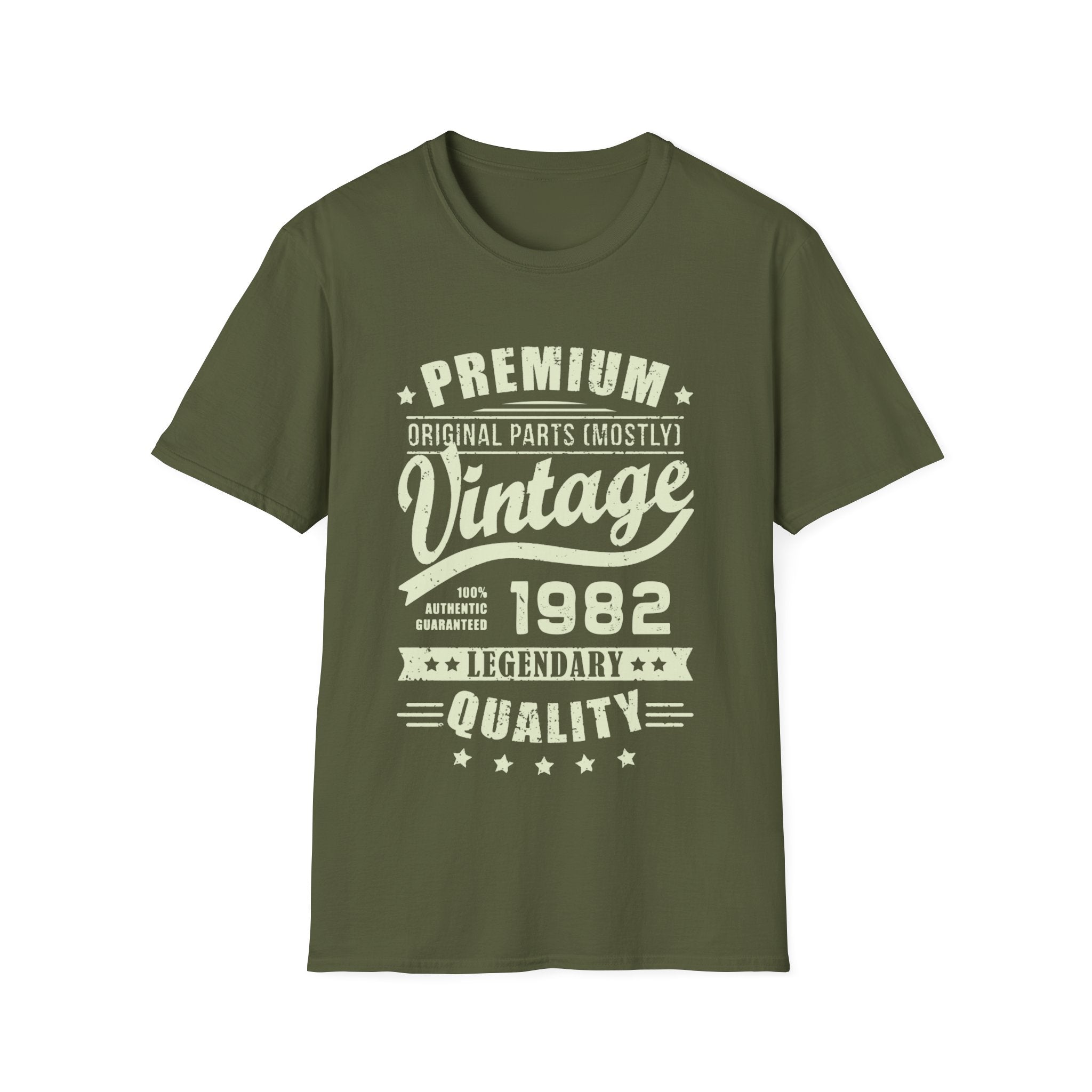 Vintage 1982 T Shirts for Men Retro Funny 1982 Birthday Mens Tshirts