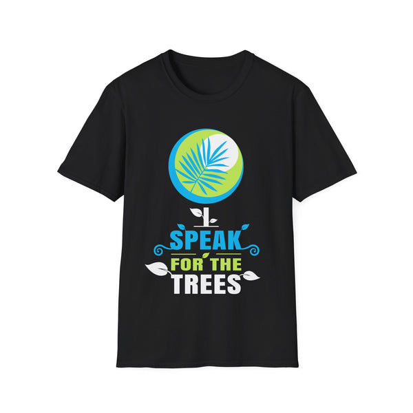 I Speak For Trees Earth Day Save Earth Inspiration Hippie Mens Shirts