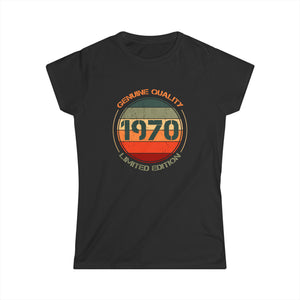 Vintage 1970 T Shirts for Women Retro Funny 1970 Birthday Womens T Shirt