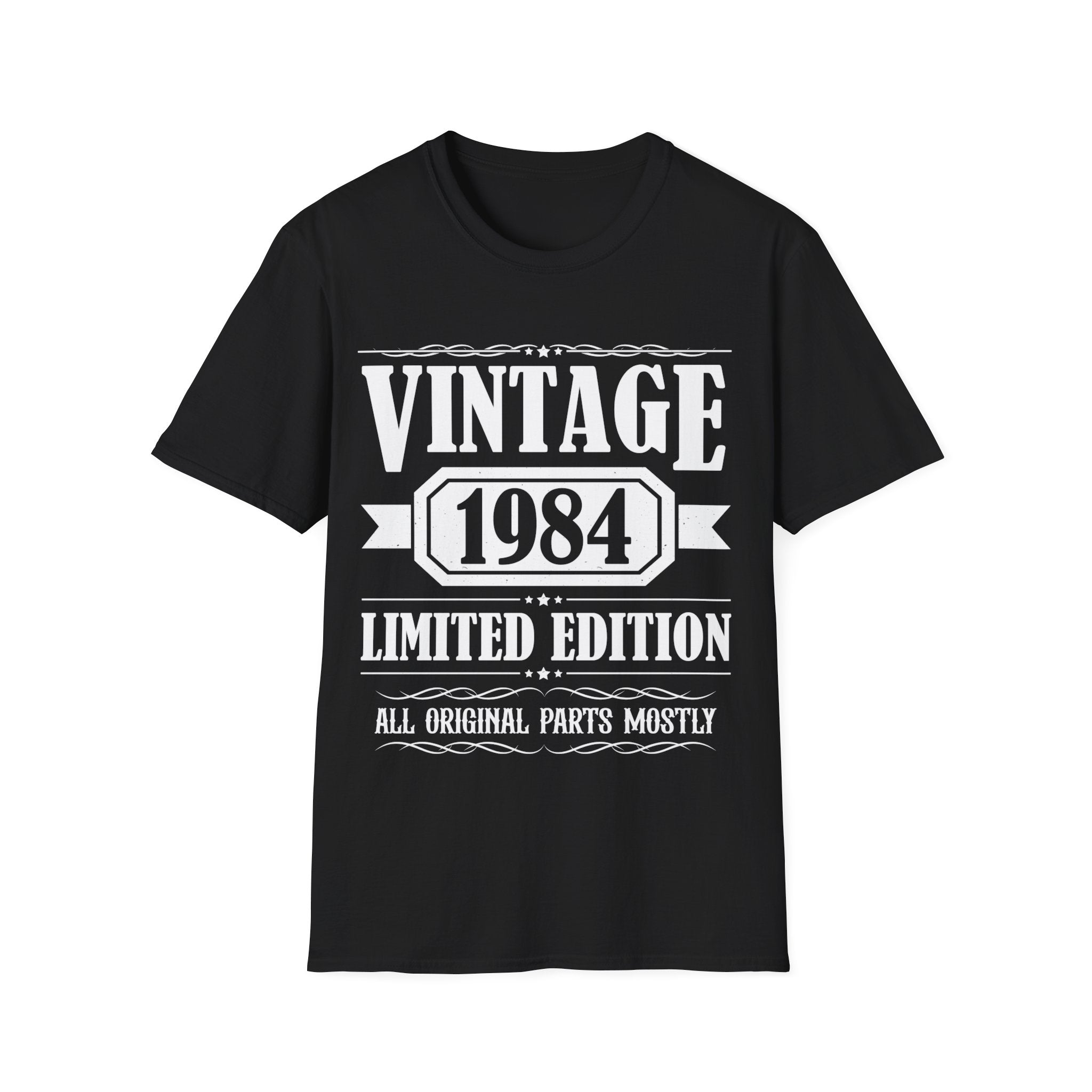 Vintage 1984 TShirt Men Limited Edition BDay 1984 Birthday Mens Tshirts