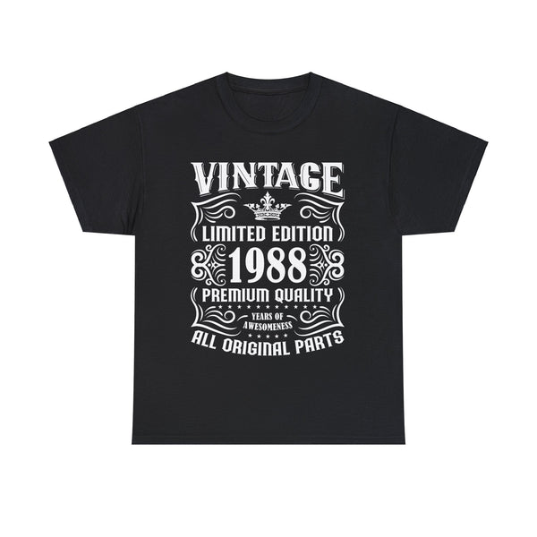 Vintage 1988 TShirt Women Limited Edition BDay 1988 Birthday Women Shirts Plus Size