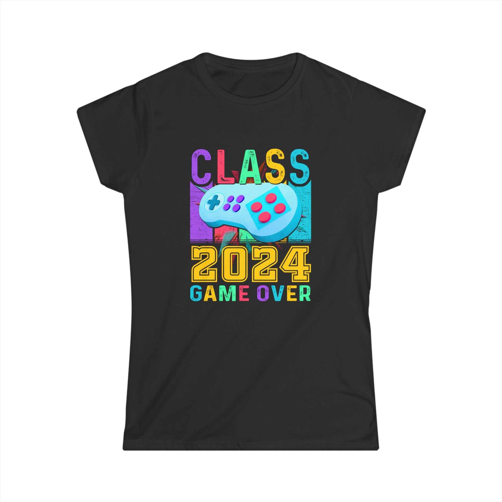 Game Over Class Of 2024 Shirt Students Funny 2024 Graduation Womens Shirt