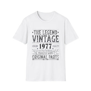 Vintage 1977 TShirt Men Limited Edition BDay 1977 Birthday Mens T Shirt