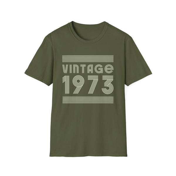 Vintage 1973 T Shirts for Men Retro Funny 1973 Birthday Mens T Shirt