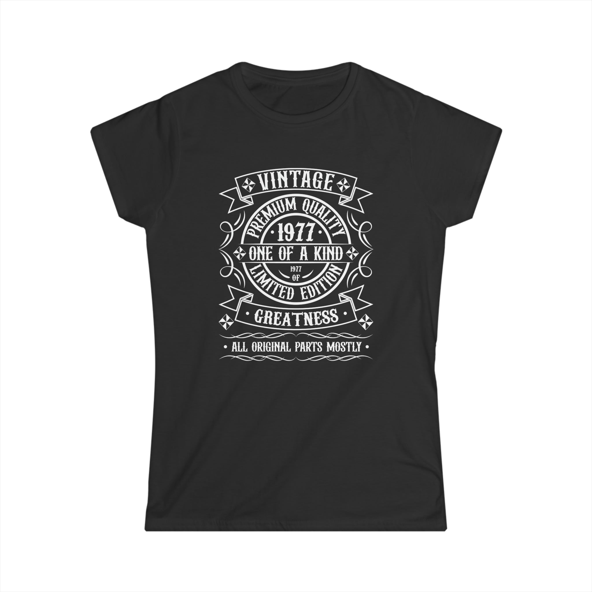 Vintage 1977 T Shirts for Women Retro Funny 1977 Birthday Women Shirts