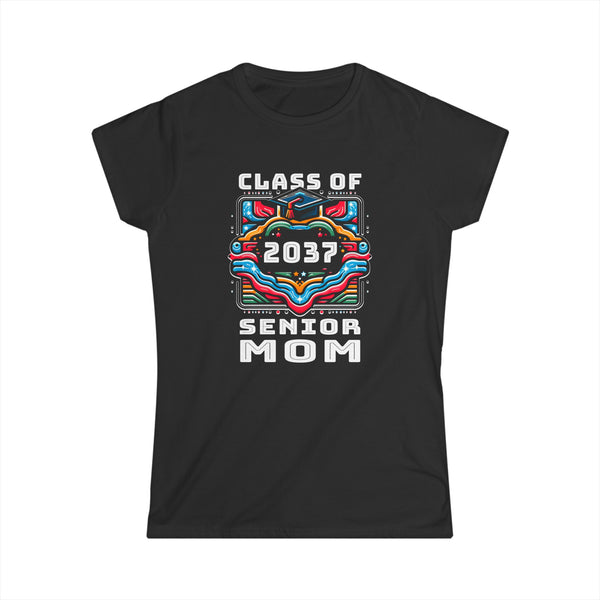 Proud Mom Class of 2037 Senior Graduate 2037 Gifts Senior 37 Shirts for Women