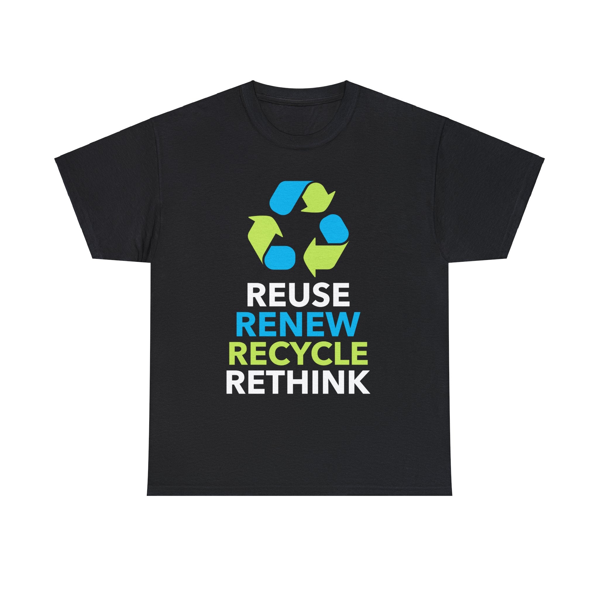 Happy Earth Day Recycling Symbol Reuse Renew Rethink Recycle Mens Tshirts for Men Big and Tall