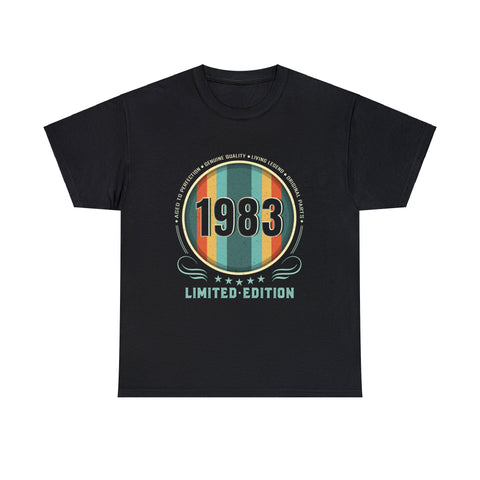 Vintage 1983 TShirt Men Limited Edition BDay 1983 Birthday Mens T Shirts Plus Size Big and Tall