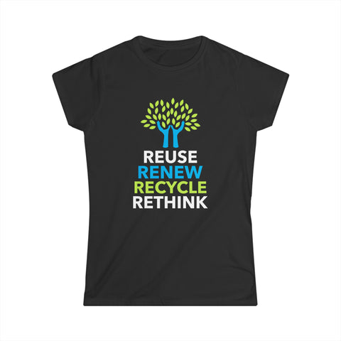 Planet Earth Environment Symbol T-Shirt Environmentalist Activism Environment Womens T Shirts