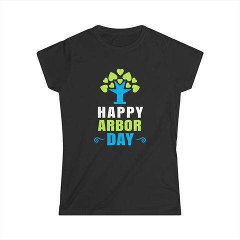 Happy Arbor Day Shirt Crisis Environmental Activist Womens T Shirts