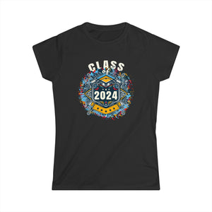 Senior 2024 Class of 2024 Back To School Teacher Students Womens T Shirt