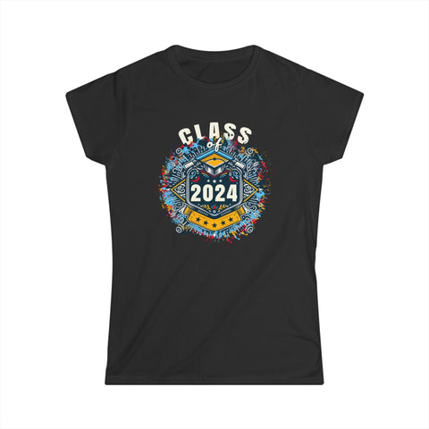 Senior 2024 Class of 2024 Back To School Teacher Students Womens T Shirt