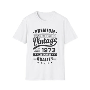 Vintage 1973 T Shirts for Men Retro Funny 1973 Birthday Men Shirts