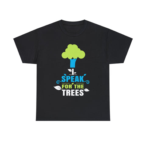 I Speak For Trees Planet Save Earth Day Graphic Mens Shirt Plus Size Big and Tall