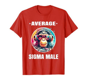 Average Sigma Male Meme Shirt Sigma Shirt Rizz Monkey T-Shirt