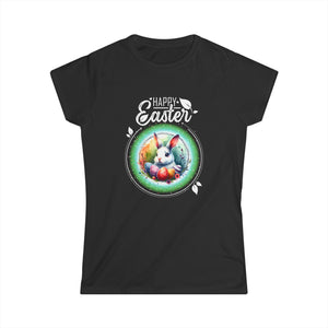 Easter Clothes for Women Easter Outfits Women Rabbit Easter Womens Shirts