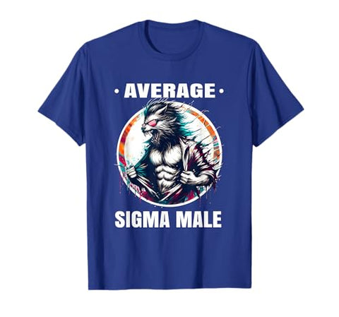 Average Sigma Male Meme Shirt Wolf Sigma Shirt Vintage T-Shirt