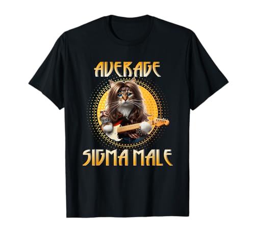 Cat Shirt Funny Average Sigma Male Meme Shirt Sigma T-Shirt