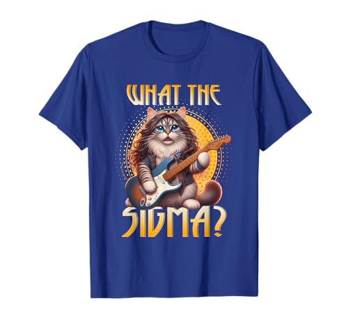 What The Sigma Ironic Meme Shirt Funny Sigma Cat Memes T-Shirt