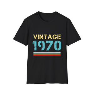 Vintage 1970 T Shirts for Men Retro Funny 1970 Birthday Mens T Shirt