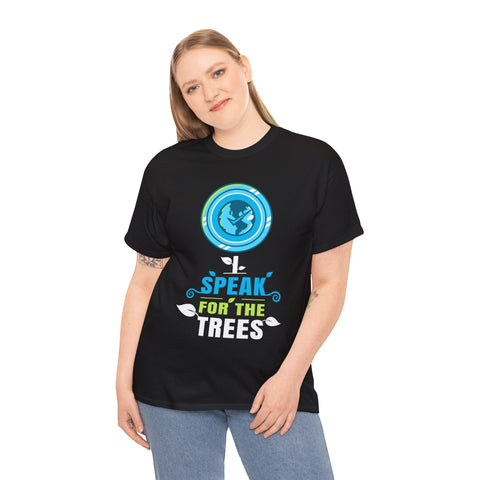 I Speak For Trees Earth Day Save Earth Inspiration Hippie Plus Size Shirts for Women