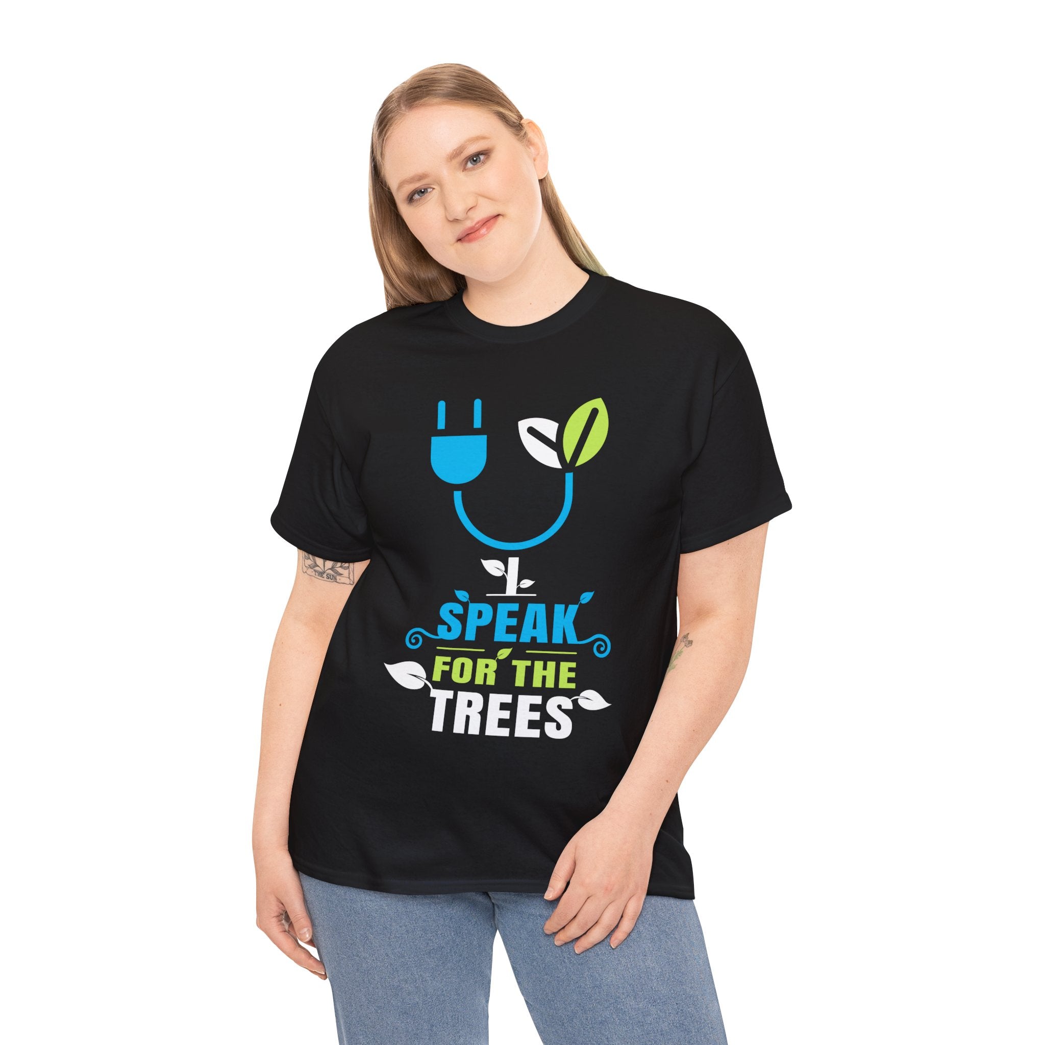 I Speak For The Trees Shirt Gift Environmental Earth Day Womens Plus Size Tops