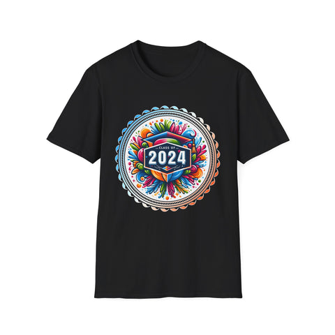 Class of 2024 Graduation School Vintage Senior 2024 Men Shirts