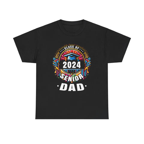 Proud Dad of a Class of 2024 Graduate 2024 Senior Dad 2024 Shirts for Men Plus Size Big and Tall
