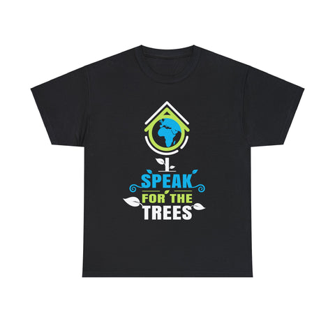 Earth Day I Speak For The Trees Design Nature Lover Men Shirts Big and Tall Plus Size